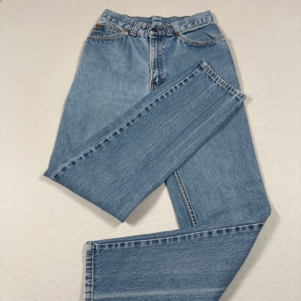 Levi's Jeans Women 26x30 18734-0268 Blue High Rise Straight Made USA White Tab